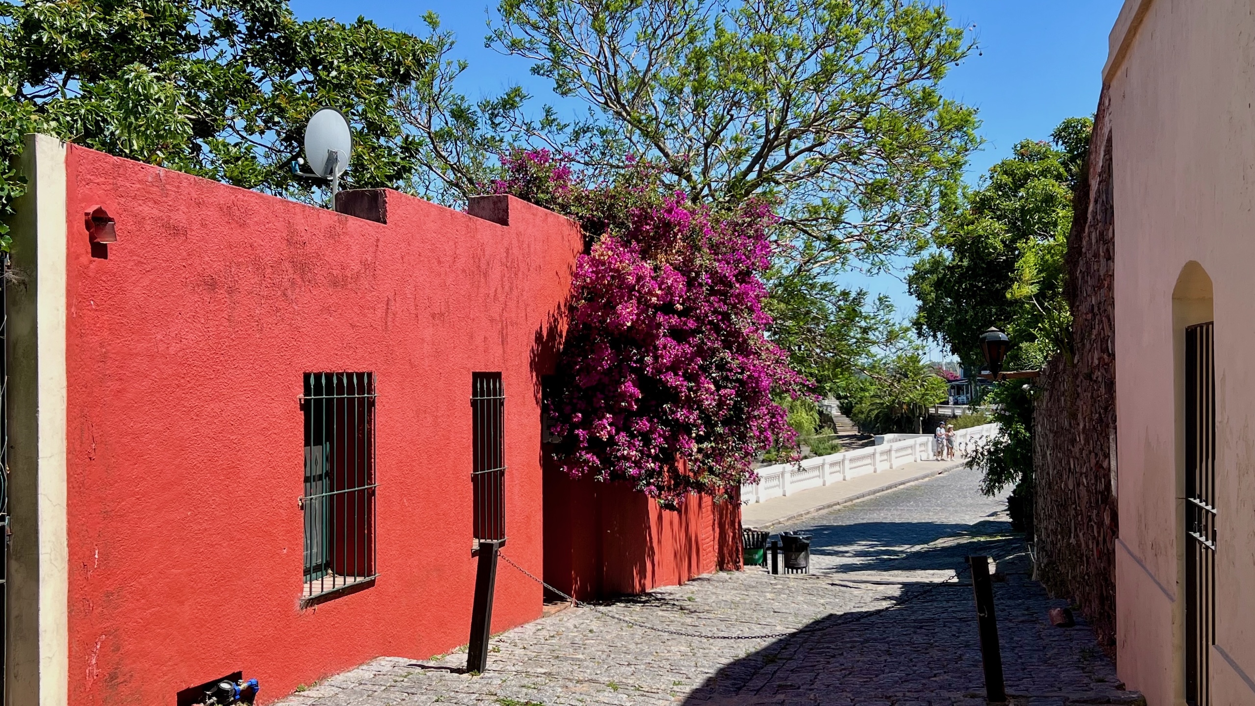 Straatje in Colonia, Uruguay